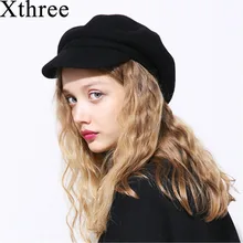Xthree на весну и зиму женская меховая шапка шерстяная вязаная зимняя шапка берет с козырьками Skullie шляпа для мужская шапка, Кепка
