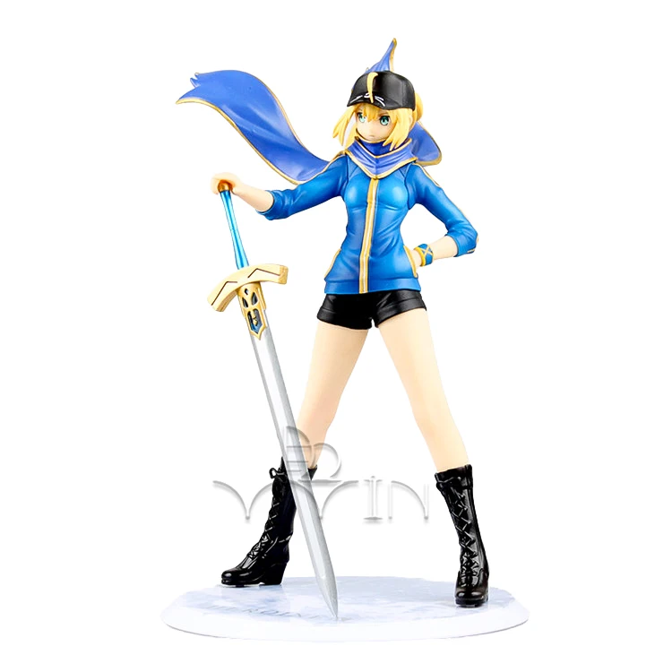 

Anime Fate Stay Night Fate Servant X Mordred Saber Pre-Painted PVC Action Figure Collectible Model Kids Toys Doll 22cm