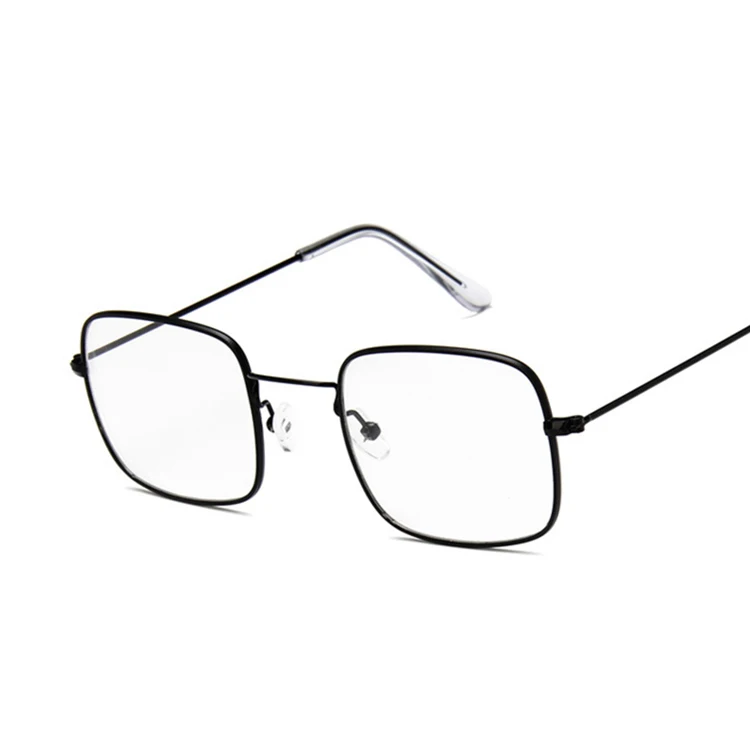 Винтажные Квадратные Солнцезащитные очки для женщин и мужчин, Классические солнцезащитные очки для женщин и мужчин, фирменный дизайн, модные линзы морского цвета - Цвет линз: Black