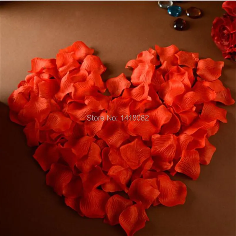 

1000pcs Wedding supplies, wedding wedding room scene decorations simulation of rose petals rose petals off cloth