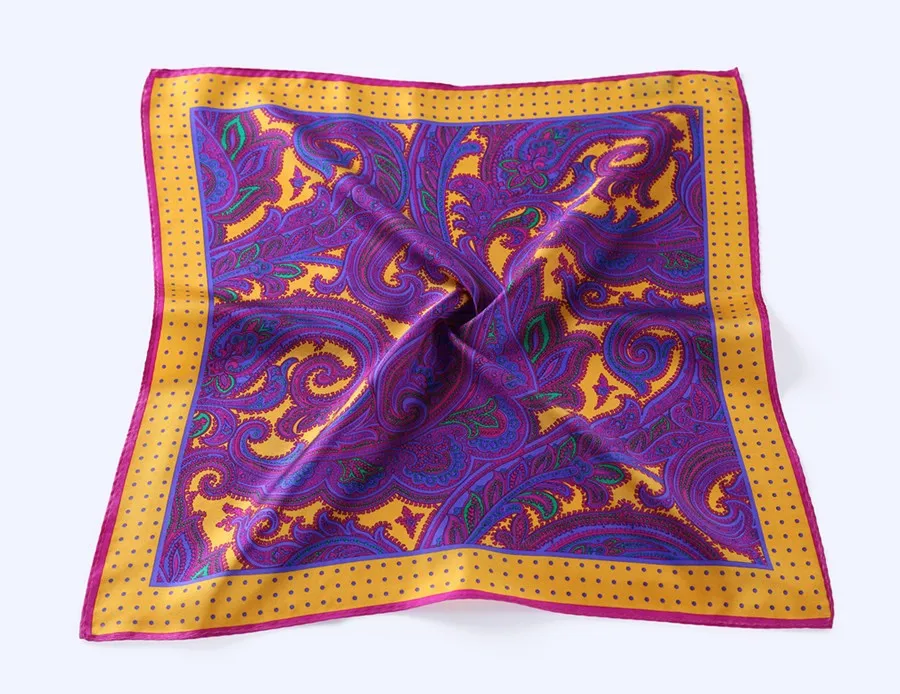 New-N114 HN11P)  Purple Yellow Paisley 44cm (5)