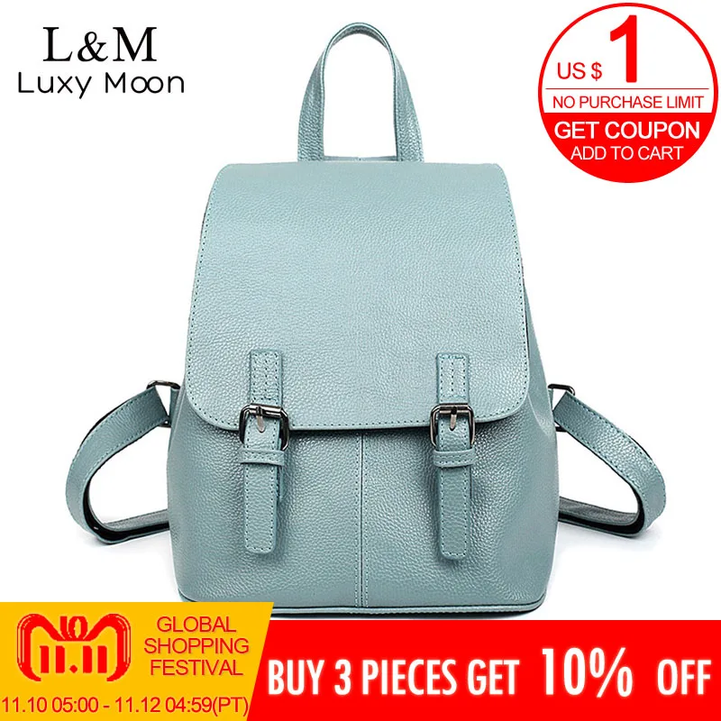 

Leather Backpacks For Women 2018 Fashion Rucksack Small Backpacks Girls Solid Color Female BagsTravel Bagpack mochilas XA133H