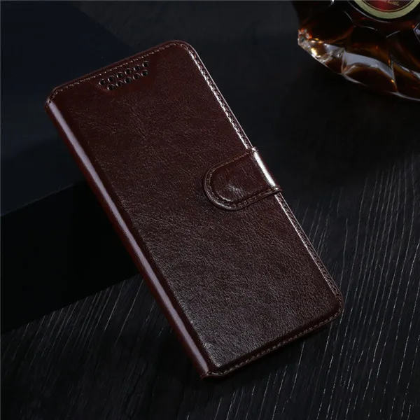 Кожаный чехол-кошелек для Xiao mi Red mi Note 5 5A 5 plus pro Note 4X4 pro 3S 4A S2 6A 6 Pro Coque mi 8 SE mi 6 5S mi A1 A2 mi X 2 S - Цвет: Brown