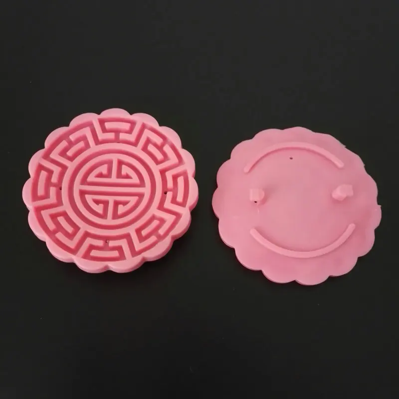 AMW 100g Plastic Moon Cake Mold Hand Press Flower Fondant Cutters Cake Decorating Bakery Tools