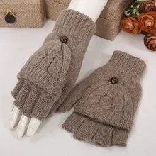 Перчатки зимняя рукавица пальцев Перчатки Чехол-книжка