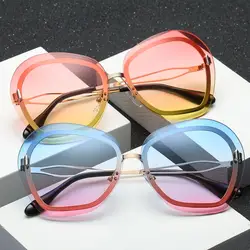 Мода Ocean Blue объектив Для женщин летние подходящие ко всему солнцезащитные очки объектив очки солнцезащитные очки Малый Рамка Винтаж очки