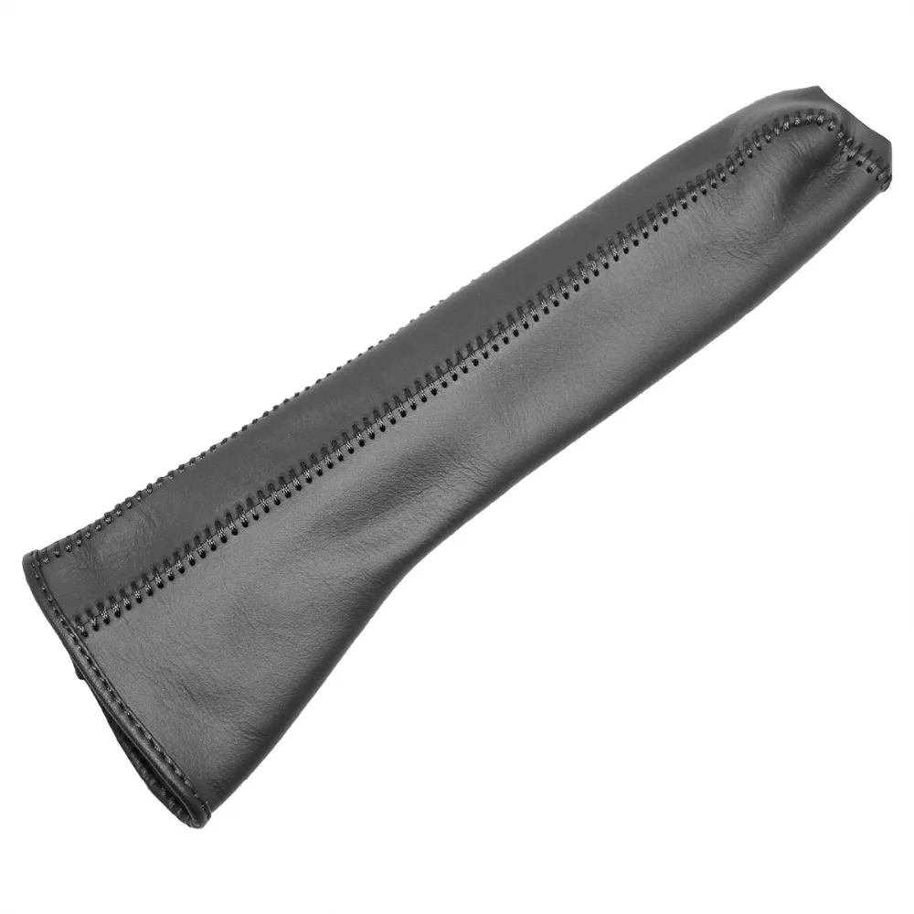 Yuji-Hong Car Handbrake Covers Case for Volkswagen VW Touran Genuine Leather Handbrake Grips Genuine Leather Cover