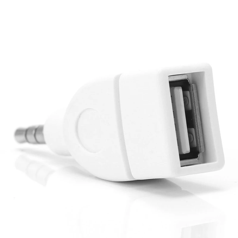

Universal 3.5mm Male Aux Audio Plug Jack To USB 2.0 Female Converter Adapter