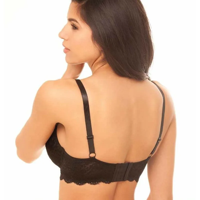 Sexy Black Lace Push Up Bra Ultra Boost Brassiere Plus Size Bras For Women D DD DDD E F G 30 32 34 36 38 40 42 44 46 #7609