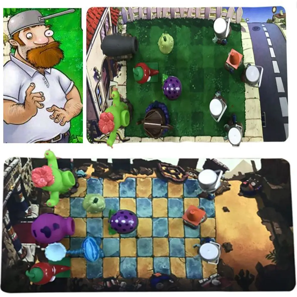 

1 pcs Plants vs Zombies Game Plan Map Soft Cloth Color Printed Decorative Operational Layout Stance Kid Gift Toy