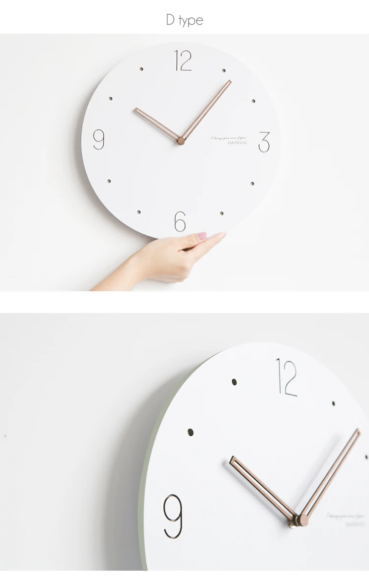 moderna nordic relógio de parede cozinha minimalista