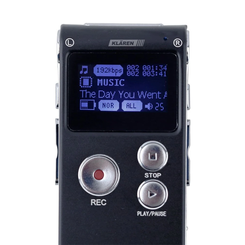 YIXIANG High quality digital voice recorder 8GB Mini USB Flash Digital Audio Voice Recording 650Hr Dictaphone WAV MP3 Player