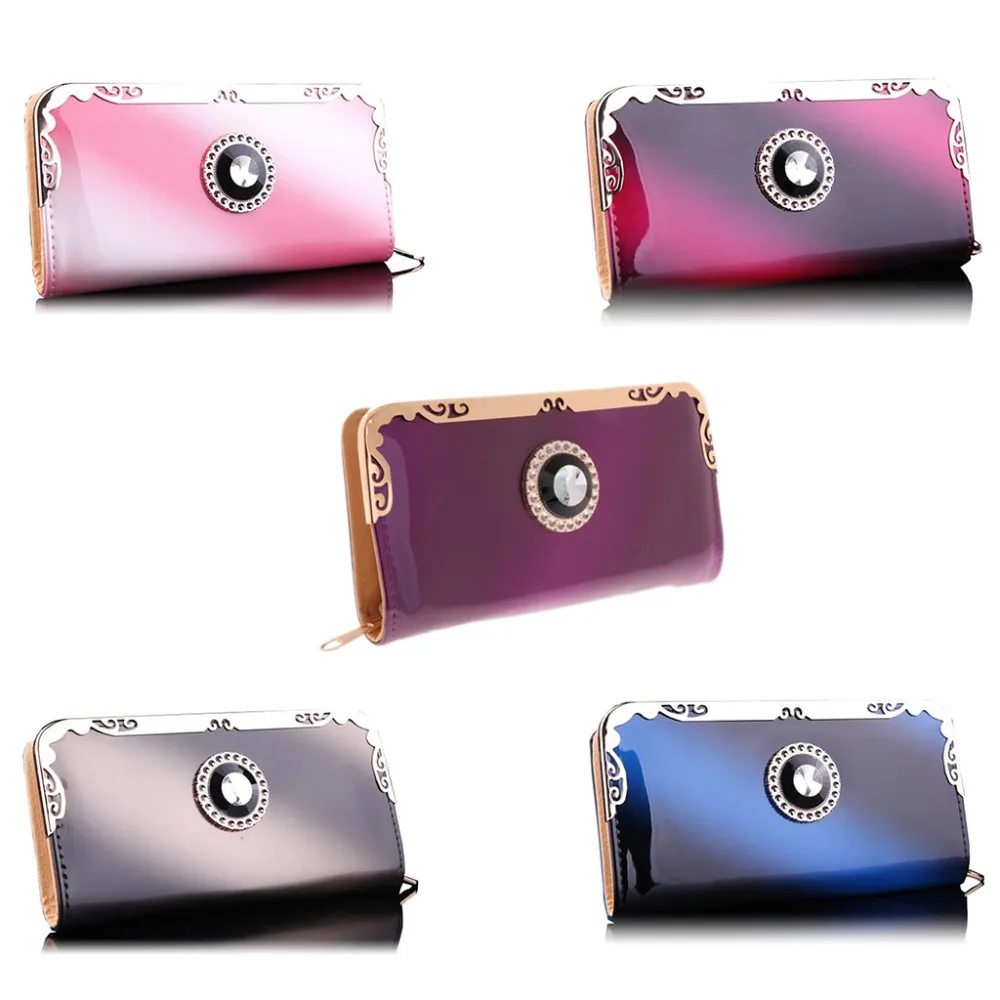 

THINKTHENDO Women Fashion PU Leather Clutch Wallet Card Holder Bag Ladies Long Purse Handbag
