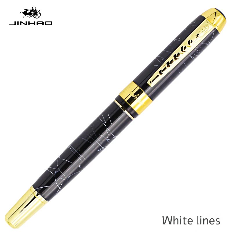 Jinhao250 перьевые ручки Роскошные чернильные ручки Dolma Kalem каллиграфия ручки для школы Mon Blanc подарочная ручка каллиграфия Монт Бланко - Цвет: baixian jinjian