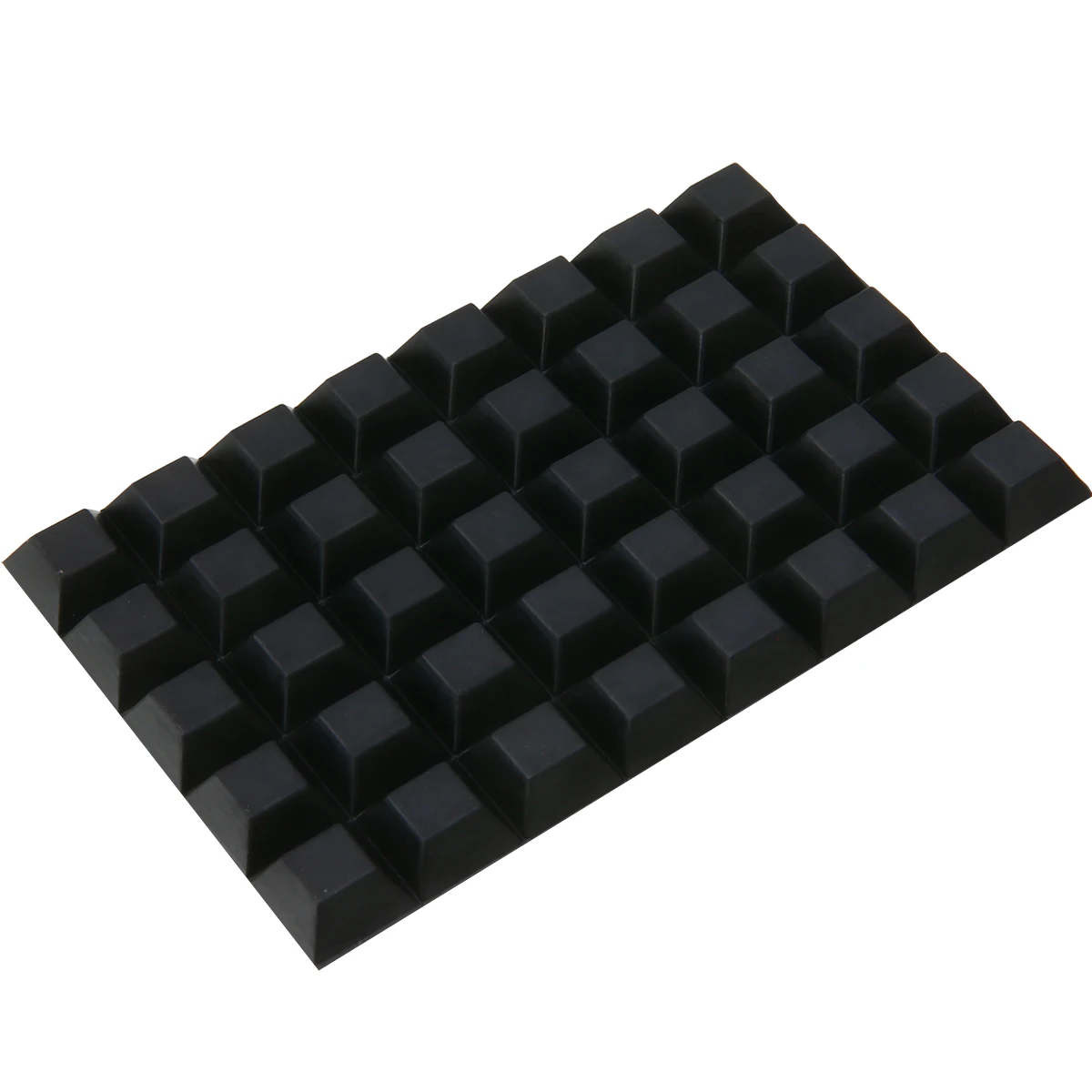 40pcs Self Adhesive Rubber Polyurethane Bumper Stop Black Square Non-slip Feet Door Buffer Pads For Home Furniture Accessories