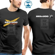 Черная футболка с логотипом Brp Sea Doo Can Am, Xs S M L XL 2XL 3XL