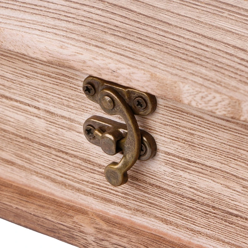 Nuevo con bisagras de madera con cerradura de la caja de almacenamiento de joyería y bisutería caso Crfats Organizador de maquillaje artículos Organizador con cerradura caja Organizador contenedores Nuevo con bisagras de madera con cerradura de la caja de almacenamiento de joyería y bisutería caso Crfats Organizador de maquillaje artículos Organizador con cerradura caja Organizador contenedores