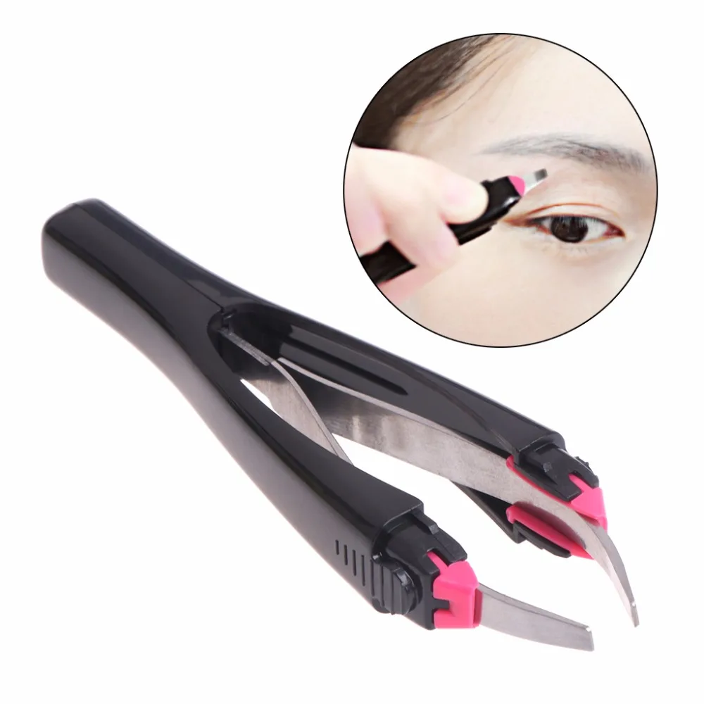 Automatically Retractable Non slip Cosmetic Eyebrow Tweezers Hair