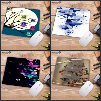 

Mairuige Cool New Beautiful Butterfly Owl Animal Comfort Mouse Mat Gaming Mousepad Size for 18x22cm 25x29cm Rubber Mousemats