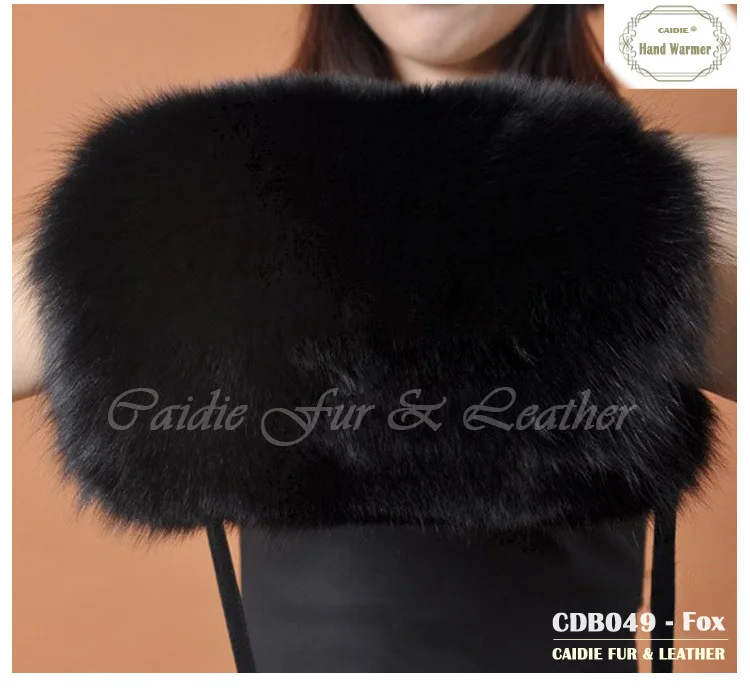 

2019 Fashion Real Fur Hand Warmer Genuine Fox Fur Warmer In Winter