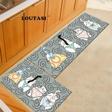LOUTASI длинные коврики милые кошки животные Печатные Кухонные ковры ванная комната коврики Гостиная Декоративные Добро Пожаловать Дверные Коврики