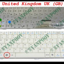 Новая клавиатура для ноутбука Asus Eee PC EeePC 700 701 900 901 белый YOOX британской версии-V072462AK1