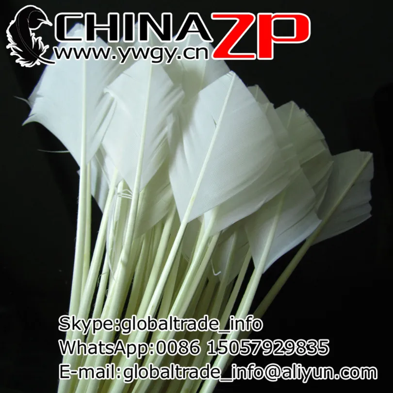 Завод CHINAZP 50 шт./лот отбеленные белые перья ручной работы в форме индейки|quill