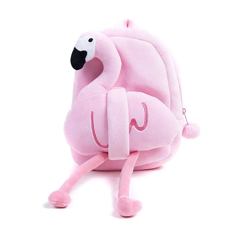 

Cute Cartoon Pink Swan Flamingo Plush Backpack Children Schoolbag Stuffed Wildlife Bird Toy doll For Girls Kids Birthday Gifts