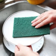 Нейлоновые наждачные губки для кухни и ванной, чистящие подушечки, бытовой инструмент для очистки от накипи