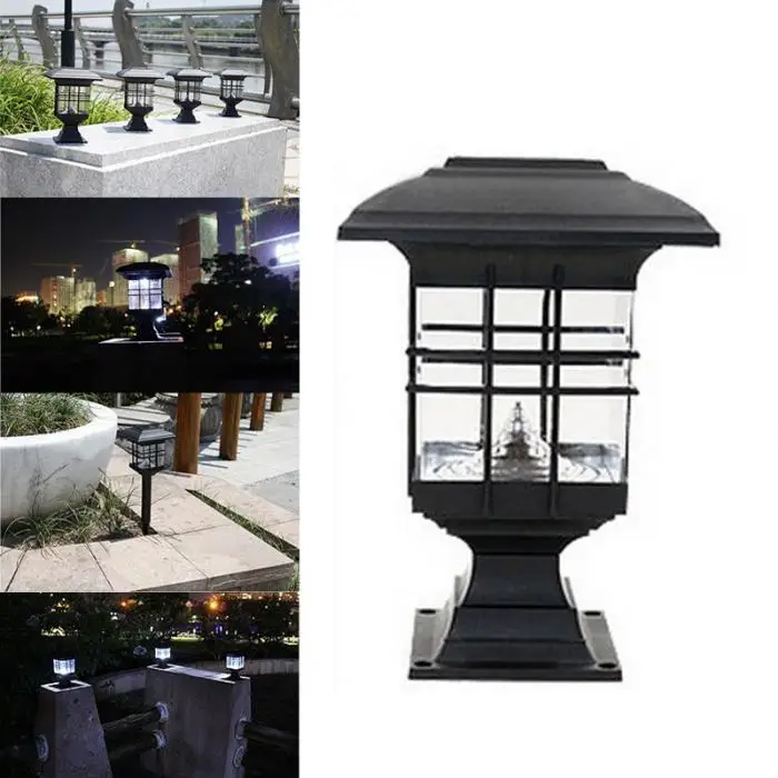 Livre à Prova Lâmpada de Parede Energia sem Fiação Luz ao ar Coluna Solar Cabeça Tampa Dwaterproof Água Decorativa Pátio Wwo66 Luz Led 2 Cheap Lâmpadas solares