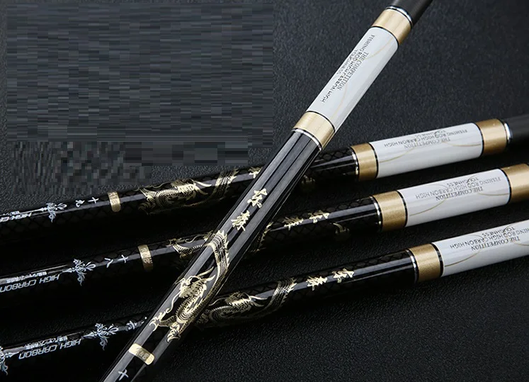 Drop Shipping 28 tune New Ultra-hard Ultra-lightweight Fishing Rod Pole Rod 3.6-8.1M Fishing Rod Comfortable Durable Lightwet