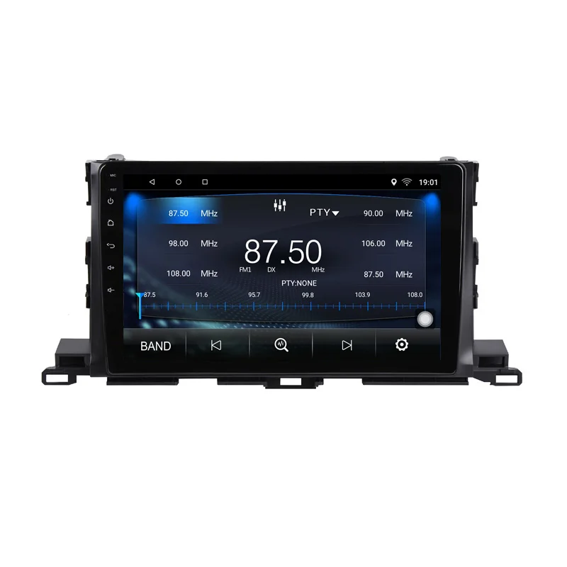 Cheap 10" RAM 2G 2.5D IPS Android 8.1 Car DVD Multimedia Player GPS For Toyota Highlander 2015 2016 2017 audio radio stereo navigation 3