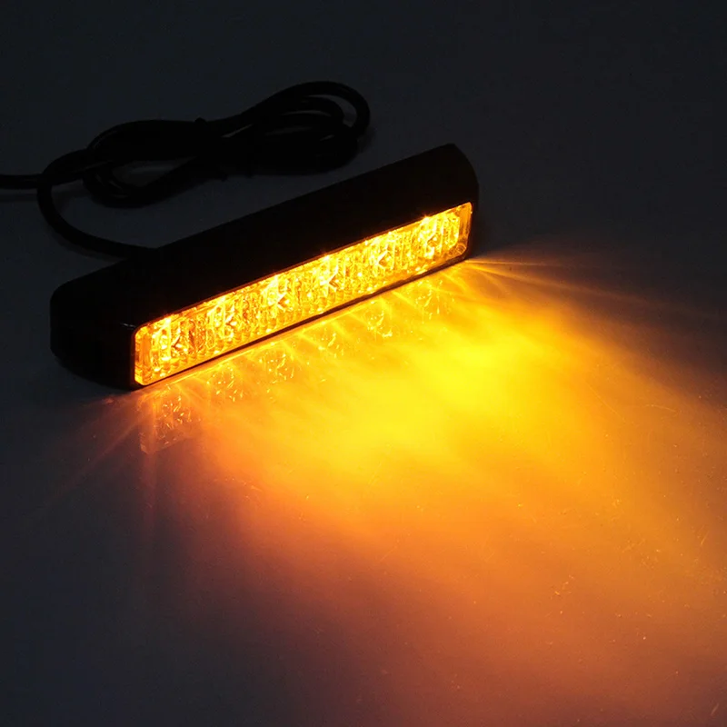  LED Strobe lamp LED Ambulance Police light Car Truck Flashing Firemen Lights 12V led Warning light 6leds white amber yellow red blue Led Strobe Emergency Warning Light Amber Red Police Flashing Lightbar Gr (5)