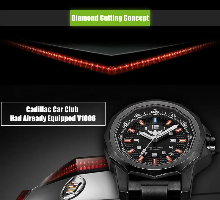 YELANG V1006 самосветящиеся супер яркие мужские военные наручные часы для дайвинга