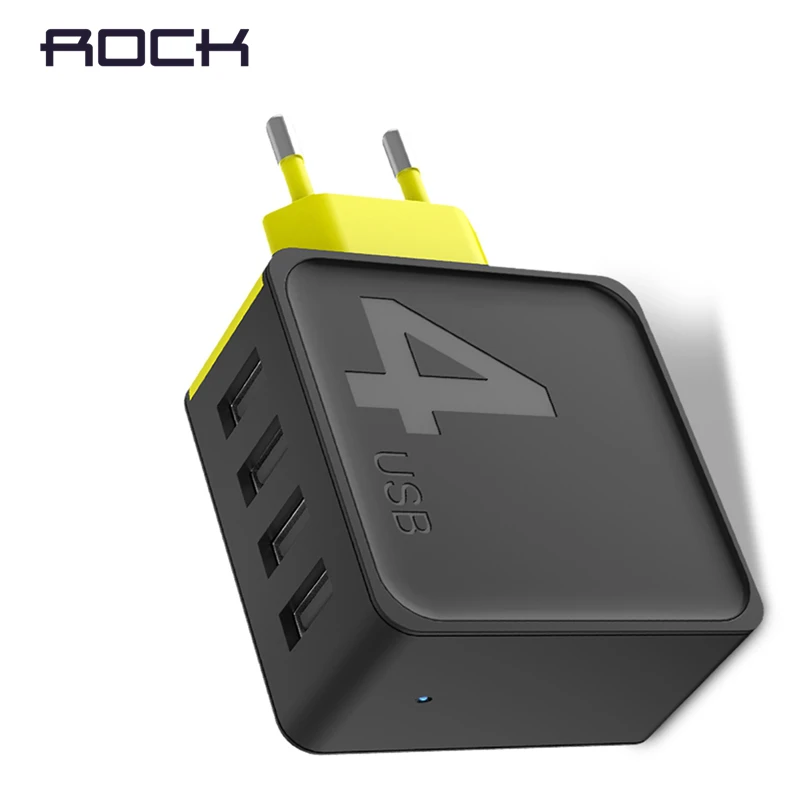 

ROCK Mobile Phone Charger 5V1A 5V2.4A 5V4A Universal Travel Phone USB Charger, 1 2 4 USB Wall Charger for iPhone Adapter