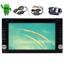 Free Camera+Android6.0 4-Core Car DVD Player Capacitive screen Car Stereo Radio GPS Navigator WiFi Support OBD2/Mirrorlink/1080P