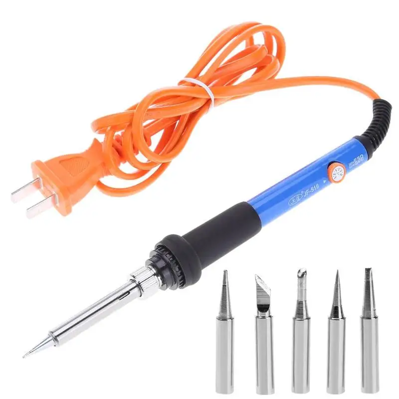 220V 60 W Electrical Soldering Iron Rework Welding Gun Tool Adjustable