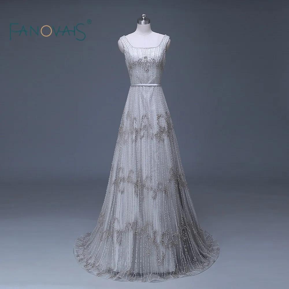 fully beaded wedding gown