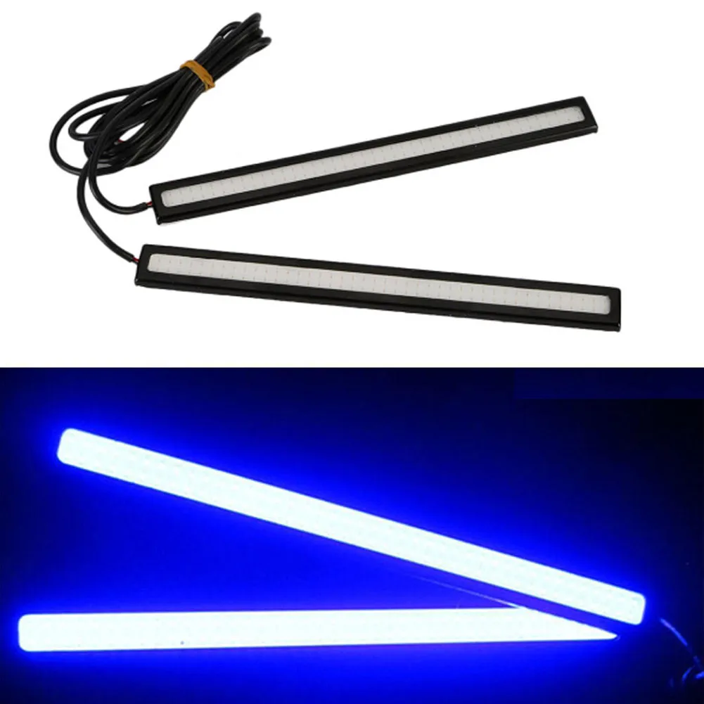 2Pcs 17CM Universal COB LED Strip Car Daytime Running Fog Lamp DRL