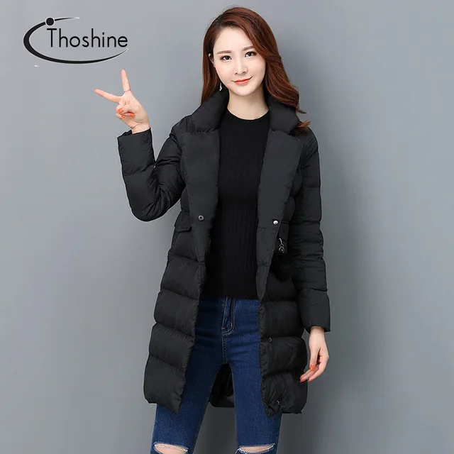 Parkas Thoshine Otoño Primavera Elegante Mujer 2017 Invierno Marca 7fw0zr7