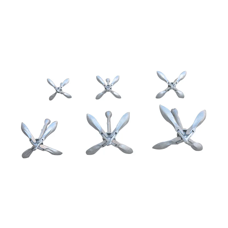 Professional Carbon Steel Folding Anchor For Inflatable Boat Rubber Boats 4KG Antirust Boat Anchor