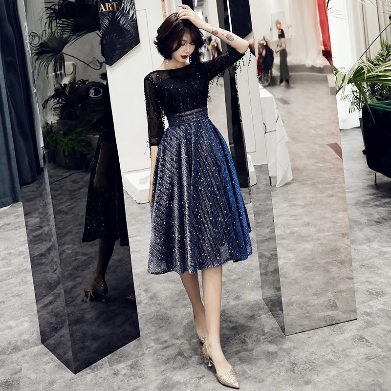 Multi Tasseled Elegant Female Dress Spring NEW Satin O-Neck Slim Evening Qipao Noble Vintage High Quality Vestido S-2XL