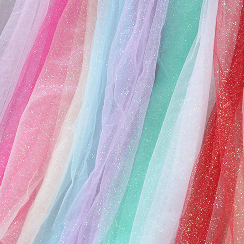 1,5 м* 1 м разноцветная блестящая Органза Прозрачная ткань для сценического свадебного фото фон ткань украшение вечерние платья для танцев сделай сам