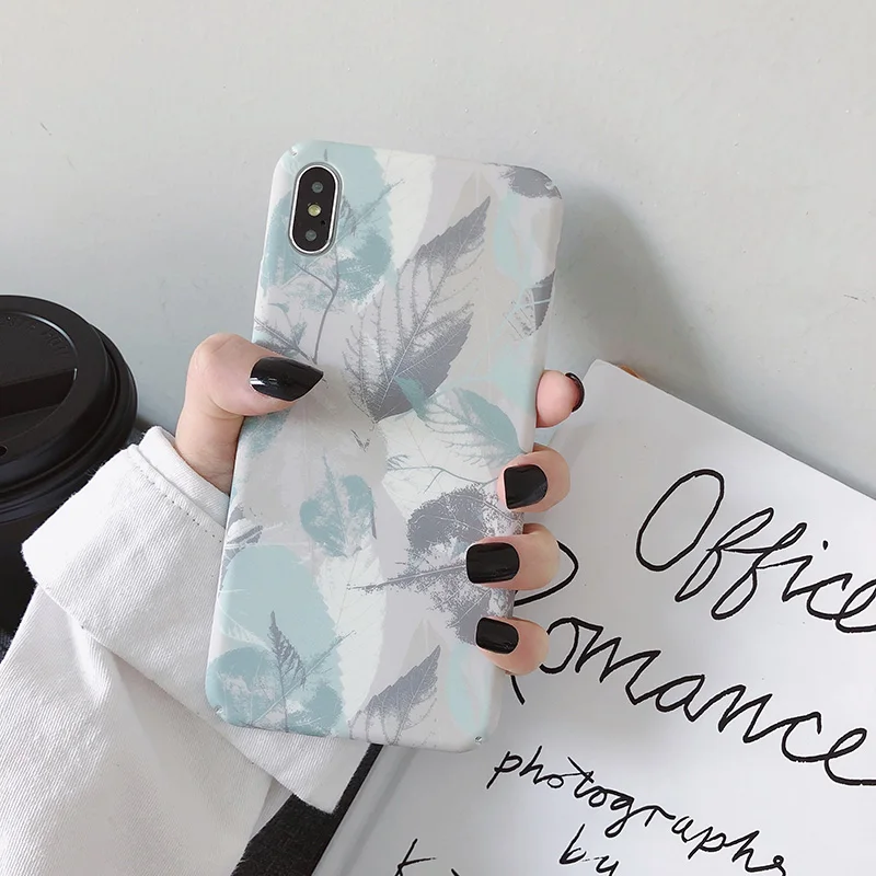 1 Жесткие чехлы для huawei P30 P20 P10 Mate20 Pro lite Ретро ЛИСТЬЯ Матовый ПК чехол для Honor 8X9 10Lite V10 V20 Nova 3 3i 3e 4 4e - Цвет: 1