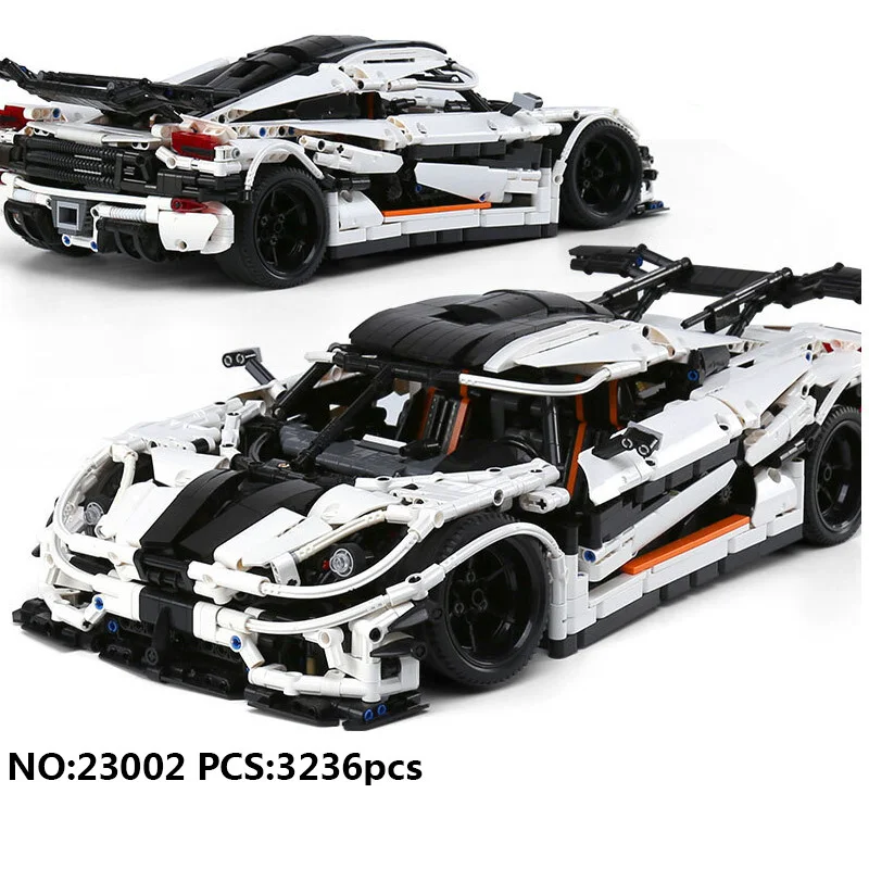 

Hot Technics technican 1:15 scale Koenigseggs one agera super sports car building block model bricks toys collection wheels