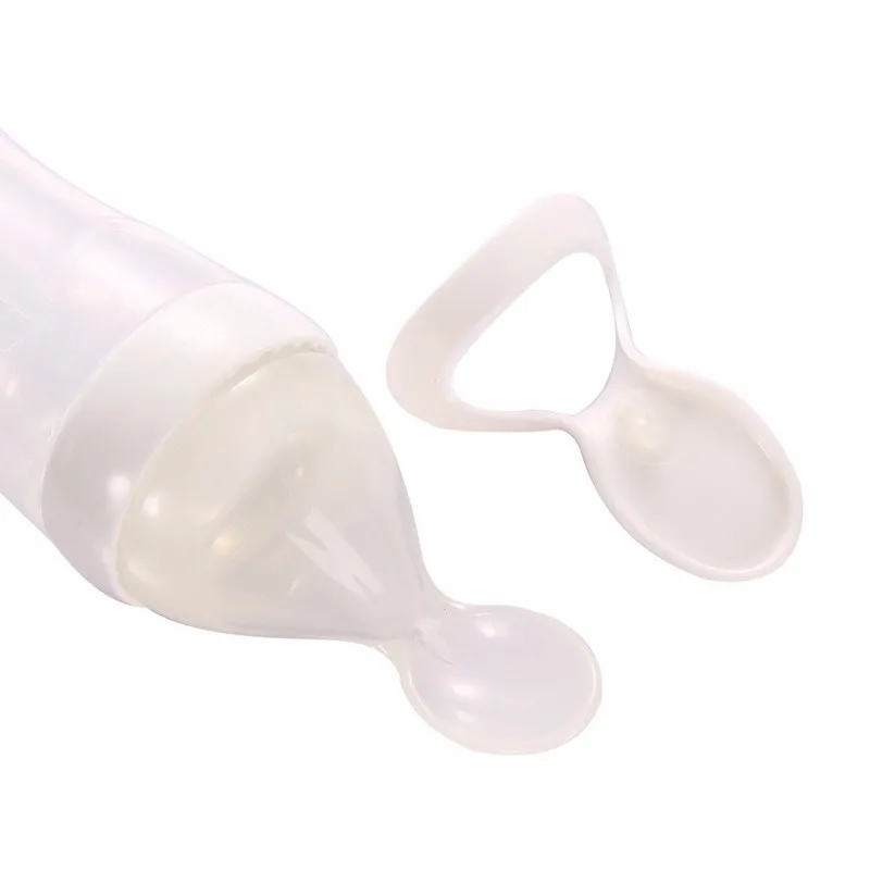 Бутылочка для кормления ребенка 90 мл Детские Силиконовые бутылочки для кормления с ложкой еда рисовая бутылочка для каши новорожденных безопасные пищевые добавки кормушка