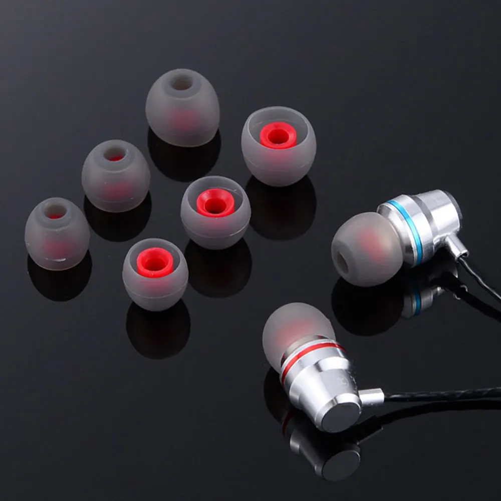 For Earphone 6pcs/ Pairs Ear Pads Earbuds Eartips Accessories Soft