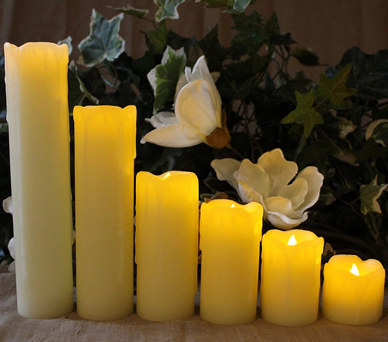 Романтический светодиодный свет моделирования свеча с питанием от аккумуляторной батареи AAA беспламенные Свечи на День святого Валентина вечерние украшения