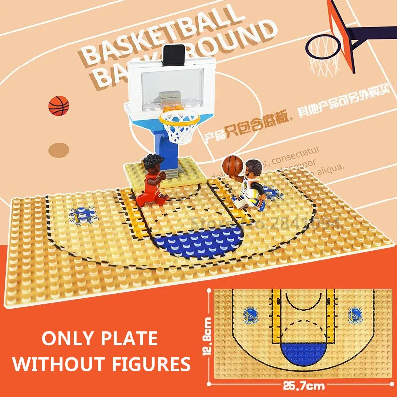 

High-Quality Baseplate 32*16 Football Basketball Base Plate Compatible with LegoINGlys DIY Blocks Toys Figures Court Baseplate