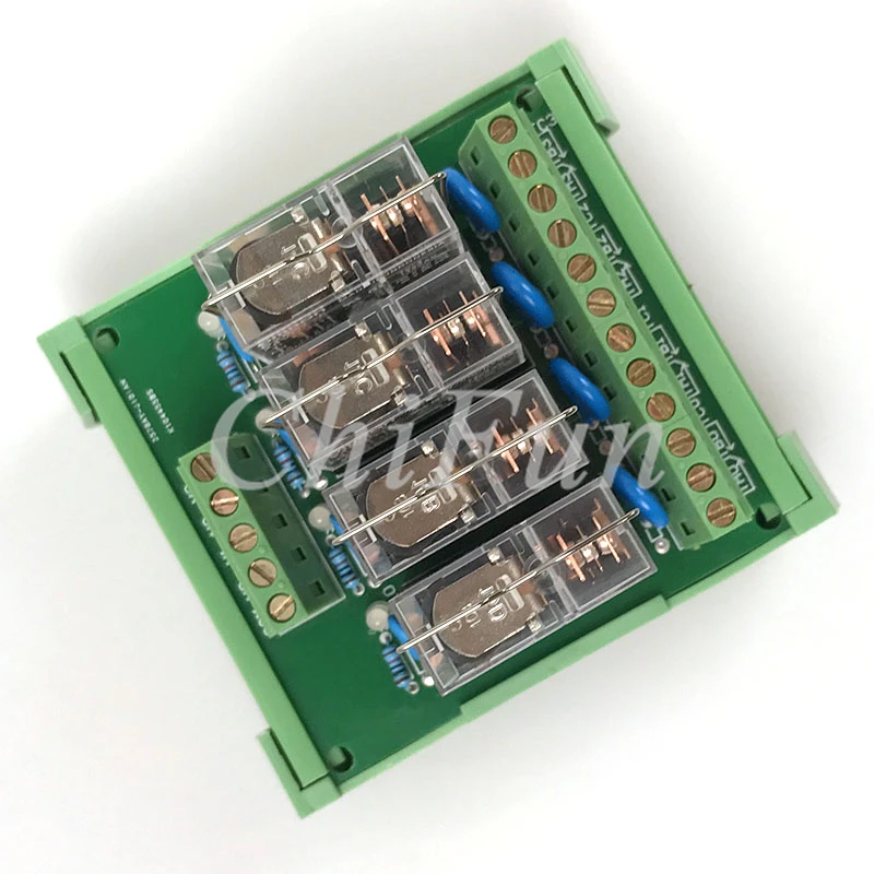 4 way relay module PLC amplifier board 1 open 1 closed original 16Ain